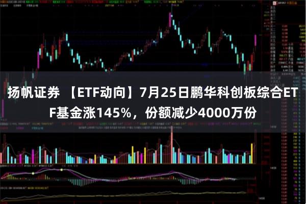 扬帆证券 【ETF动向】7月25日鹏华科创板综合ETF基金涨145%,份额减少4000万份